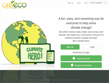 Tablet Screenshot of oroeco.com